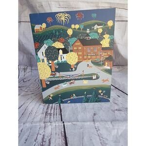 1998 The Cat's Meow Wood Oakwood Farm Christmas Barn CSTA 2845 Spencer MA